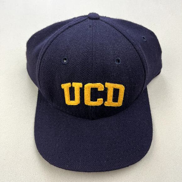 Vintage UCD Davis Hat Cap Snapback Navy Blue School Of Medicine Aggies USA 90s - Picture 2 of 10